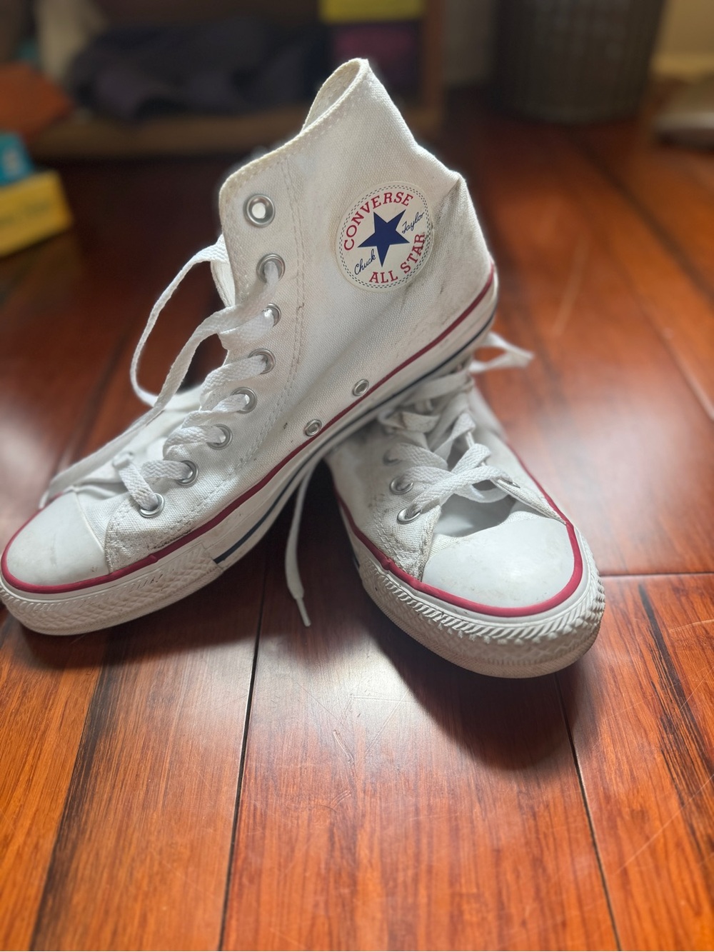 Converse White High Tops
